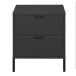 Kommode >Boulder< in Anthrazit matt Lack QF - 51x62x45cm (BxHxT)
