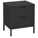 Kommode >Boulder< in Anthrazit matt Lack QF - 51x62x45cm (BxHxT)