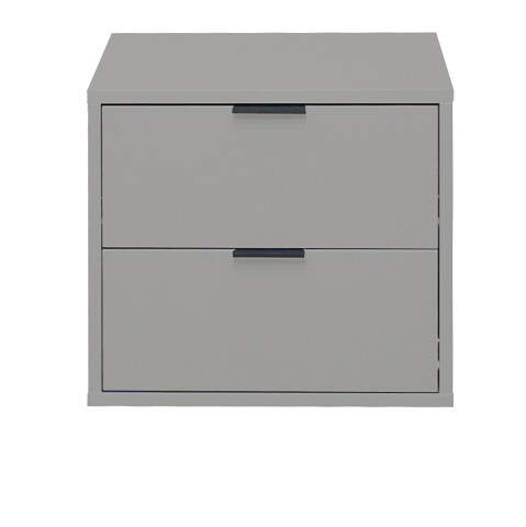 Kommode >Boulder< in Kreidegrau matt Lack BG - 51x47x45cm (BxHxT)