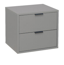 Kommode >Boulder< in Kreidegrau matt Lack BG - 51x47x45cm (BxHxT)
