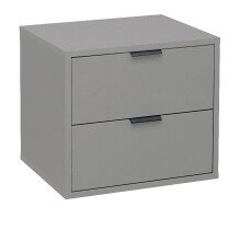 Kommode >Boulder< in Kreidegrau matt Lack BG - 51x47x45cm (BxHxT)