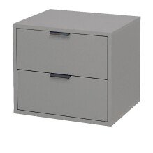 Kommode >Boulder< in Kreidegrau matt Lack BG - 51x47x45cm (BxHxT)