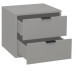 Kommode >Boulder< in Kreidegrau matt Lack BG - 51x47x45cm (BxHxT)
