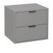 Kommode >Boulder< in Kreidegrau matt Lack BG - 51x47x45cm (BxHxT)