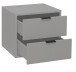 Kommode >Boulder< in Kreidegrau matt Lack BG - 51x47x45cm (BxHxT)