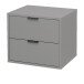 Kommode >Boulder< in Kreidegrau matt Lack BG - 51x47x45cm (BxHxT)