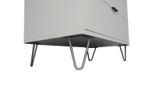 Kommode >Boulder< in Kreidegrau matt Lack DB - 51x62x45cm (BxHxT)