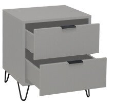 Kommode >Boulder< in Kreidegrau matt Lack DB - 51x62x45cm (BxHxT)