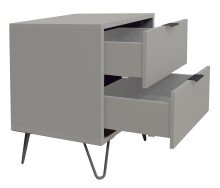 Kommode >Boulder< in Kreidegrau matt Lack DB - 51x62x45cm (BxHxT)