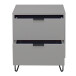 Kommode >Boulder< in Kreidegrau matt Lack DB - 51x62x45cm (BxHxT)