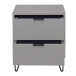 Kommode >Boulder< in Kreidegrau matt Lack DB - 51x62x45cm (BxHxT)