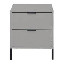 Kommode >Boulder< in Kreidegrau matt Lack QF - 51x62x45cm (BxHxT)