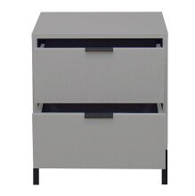 Kommode >Boulder< in Kreidegrau matt Lack QF - 51x62x45cm (BxHxT)