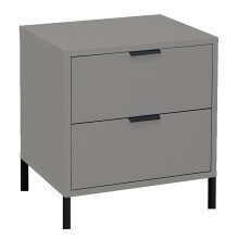 Kommode >Boulder< in Kreidegrau matt Lack QF - 51x62x45cm (BxHxT)
