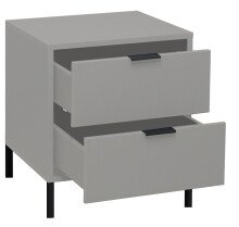 Kommode >Boulder< in Kreidegrau matt Lack QF - 51x62x45cm (BxHxT)