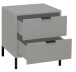 Kommode >Boulder< in Kreidegrau matt Lack QF - 51x62x45cm (BxHxT)