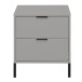 Kommode >Boulder< in Kreidegrau matt Lack QF - 51x62x45cm (BxHxT)