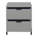 Kommode >Boulder< in Kreidegrau matt Lack QF - 51x62x45cm (BxHxT)