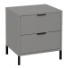 Kommode >Boulder< in Kreidegrau matt Lack QF - 51x62x45cm (BxHxT)