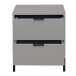 Kommode >Boulder< in Kreidegrau matt Lack QF - 51x62x45cm (BxHxT)