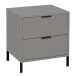 Kommode >Boulder< in Kreidegrau matt Lack QF - 51x62x45cm (BxHxT)