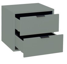 Kommode >Boulder< in Pine Green matt Lack BG - 51x47x45cm (BxHxT)