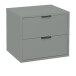Kommode >Boulder< in Pine Green matt Lack BG - 51x47x45cm (BxHxT)