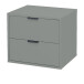Kommode >Boulder< in Pine Green matt Lack BG - 51x47x45cm (BxHxT)
