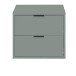 Kommode >Boulder< in Pine Green matt Lack BG - 51x47x45cm (BxHxT)