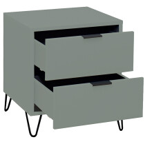 Kommode >Boulder< in Pine Green matt Lack DB - 51x62x45cm (BxHxT)