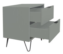 Kommode >Boulder< in Pine Green matt Lack DB - 51x62x45cm (BxHxT)