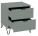 Kommode >Boulder< in Pine Green matt Lack DB - 51x62x45cm (BxHxT)