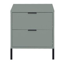 Kommode >Boulder< in Pine Green matt Lack QF - 51x62x45cm (BxHxT)