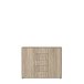 Kommode >Tembi< in Sonoma-Eiche - 108,8x85,5x34,8cm (BxHxT)