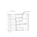 Kommode >Tembi< in Sonoma-Eiche - 108,8x85,5x34,8cm (BxHxT)