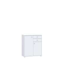 Kommode >Tembi< in Weiß - 73.7x85.5x34.8cm...