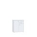 Kommode >Tembi< in Weiß - 73.7x85.5x34.8cm (BxHxT)