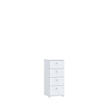 Kommode >Tembi< in Weiß - 38.6x85.5x34.8cm...