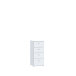 Kommode >Tembi< in Weiß - 38.6x85.5x34.8cm (BxHxT)