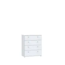 Kommode >Tembi< in Weiß - 73.7x85.5x34.8cm...
