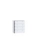 Kommode >Tembi< in Weiß - 73.7x85.5x34.8cm (BxHxT)
