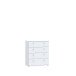 Kommode >Tembi< in Weiß - 73.7x85.5x34.8cm (BxHxT)