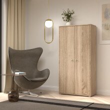 Aktenschrank >Tembi< in Sonoma-Eiche - 73.7x149.5x34.8cm (BxHxT)