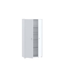 Aktenschrank >Tembi< in Weiß - 73.7x149.5x34.8cm (BxHxT)