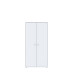 Aktenschrank >Tembi< in Weiß - 73.7x149.5x34.8cm (BxHxT)