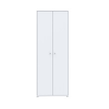 Aktenschrank >Tembi< in Weiß - 73.7x197.5x34.8cm (BxHxT)