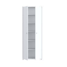 Aktenschrank >Tembi< in Weiß - 73.7x197.5x34.8cm (BxHxT)