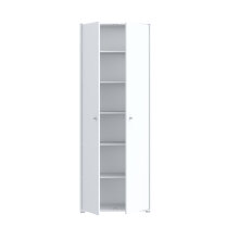 Aktenschrank >Tembi< in Weiß - 73.7x197.5x34.8cm (BxHxT)