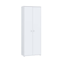 Aktenschrank >Tembi< in Weiß - 73.7x197.5x34.8cm (BxHxT)