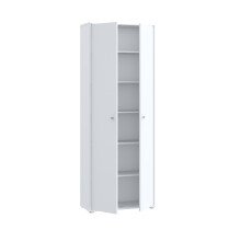 Aktenschrank >Tembi< in Weiß - 73.7x197.5x34.8cm (BxHxT)